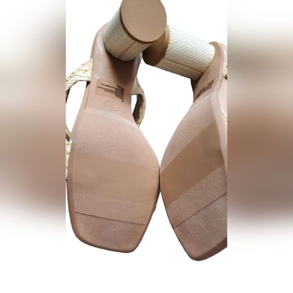 NWOB A New Day Straw Slide Sandals - Picture 3 of 5